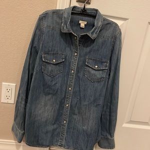 J. Crew womens denim shirt.